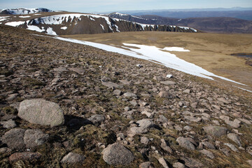 Cairn Gorm and the northern corries - Creag An Leth-Choin - Lurcher's crag from Cairn Lochan -...