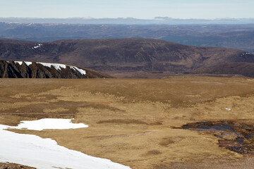 Cairn Gorm and the northern corries - Creag An Leth-Choin - Lurcher's crag from Cairn Lochan -...