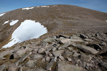 Cairn Gorm and the northern corries - Creag An Leth-Choin - Lurcher's crag from Cairn Lochan -...