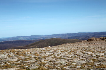 Cairn Gorm and the northern corries - Creag An Leth-Choin - Lurcher's crag from Cairn Lochan -...