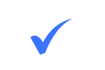 Blue check mark icon transparent background online payment sent icon concept, transparent background png file type stock, photo