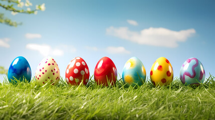 Fototapeta na wymiar Easter background, traditional holiday