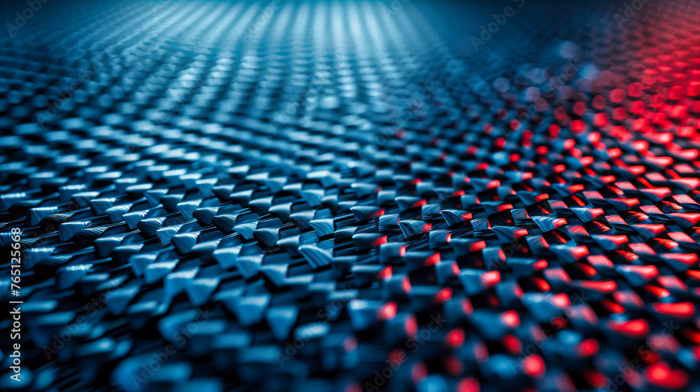 Poster futuristic hexagonal pattern, symbolizing technology and geometric precision