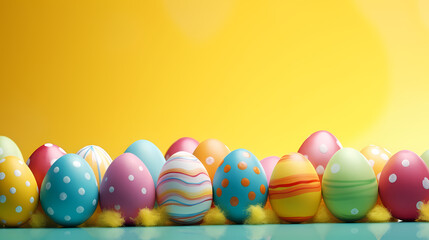 Fototapeta na wymiar Colorful Easter background