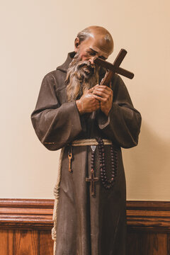 Detroit, Michigan -USA- March 20, 2024-  Historic St. Bonaventure Capuchin Monastery of Detroit  illustrates the current upkeep of the vintage landmark