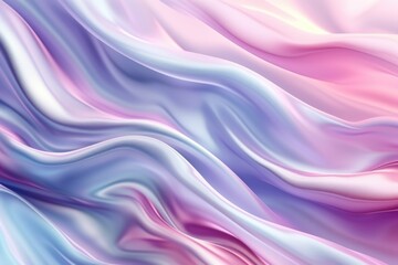 Obraz premium Purple and pink wave of fabric