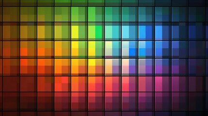 rainbow squares abstract background