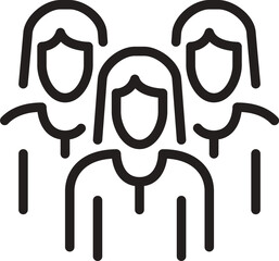 Business affairs outline icon pack