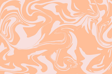 Marble liquid background in light peach and beige colors