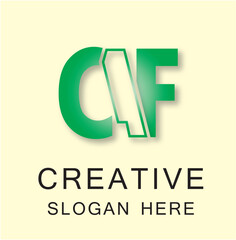 CAF 3 Letter Logo Creative