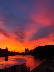 Fototapeta premium Sunset in Paris