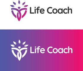 Introducing a empowering life coach logo, embodying guidance and growth. Perfect for coaches, therapists, and personal development brands. Inspire with this transformative design!
