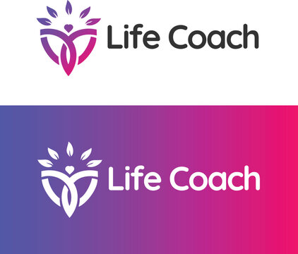 Introducing a empowering life coach logo, embodying guidance and growth. Perfect for coaches, therapists, and personal development brands. Inspire with this transformative design!