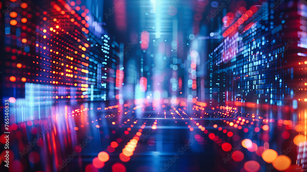 Poster in the web of tomorrow, digital threads weave a tapestry of connection, painting the canvas of futur