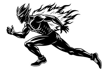 blaze runner vector illustration