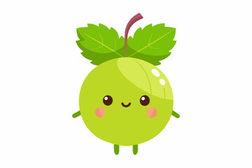 gooseberry food vector illustration