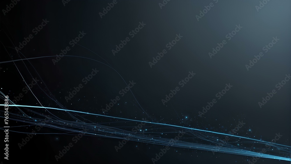 Poster abstract background with lines on black background with copy space, space for text and design