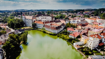Fototapeta na wymiar Jindřichův Hradec: A charming town in the Czech Republic
