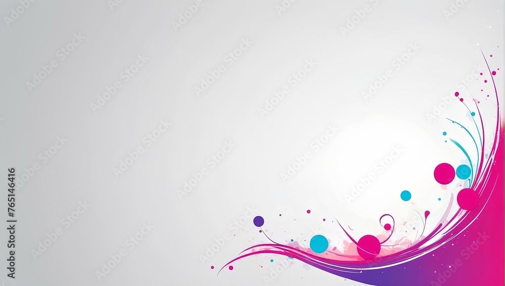 Poster abstract colorful background with splash, copy space, space for text and design