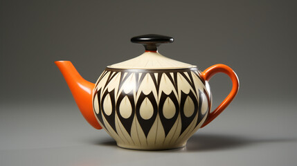 modernist Deco tea pot сreated with Generative Ai