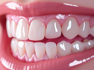 Model  Stronger Gum  in 3D, highlighting robust, healthy gums supporting a beautiful smile