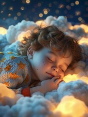 Show the newborns sleep patterns, including periods of deep sleep, light sleep, and waking