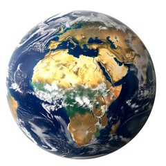 World globe over Africa and Europe and the Middle East