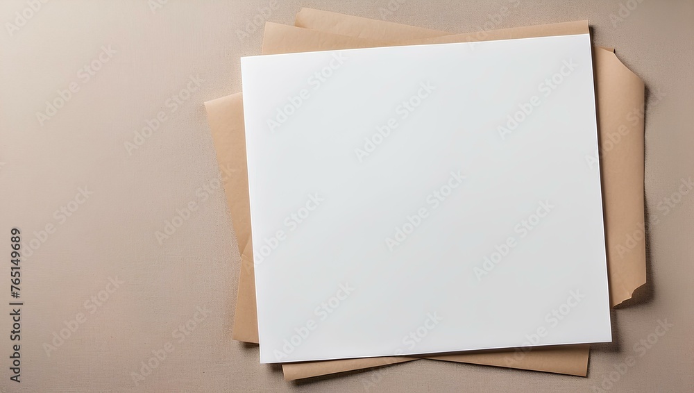 Poster blank document,s papers on blank background with copy space, space for text and design