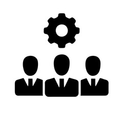 Team work icon vector element illustration on a Transparent Background 