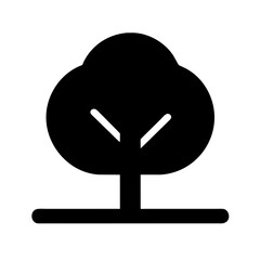 Tree vector icon illustration on a Transparent Background