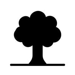 Tree vector icon illustration on a Transparent Background