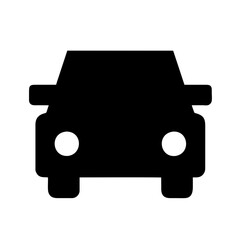 Car icon vector symbol illustration on a Transparent Background