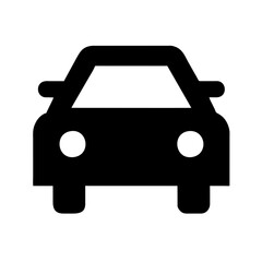 Car icon vector symbol illustration on a Transparent Background