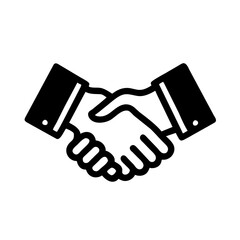 Handshake icon on a Transparent Background