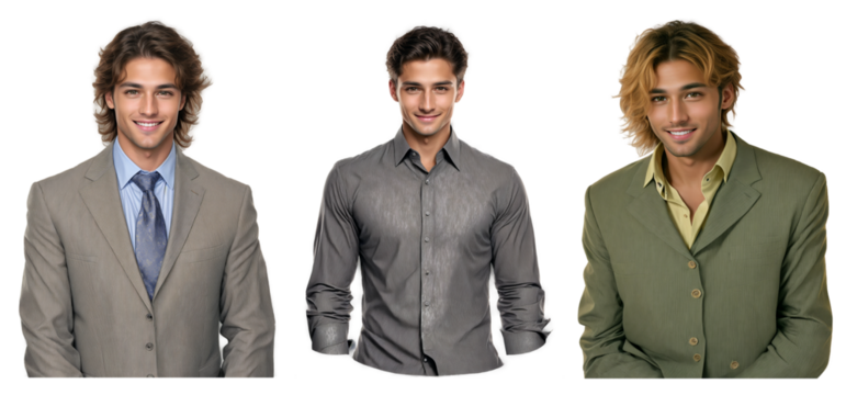 Smile of Success. Collection of Confident Businesspeople.