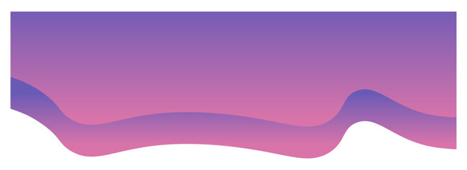 Purple gradient shapes for paper corners. Vector illustration.