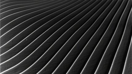 a black and white photo of a pleated piece of cloth on a table cloth that looks like a pleated piece of cloth. - obrazy, fototapety, plakaty