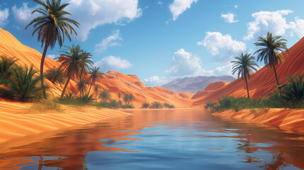 Oasis in the middle of the desert