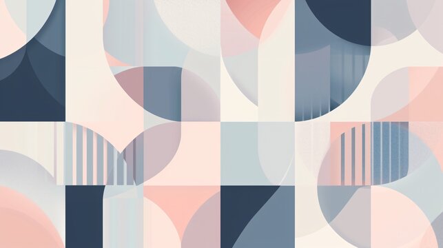 Abstract geometric background with soft pastel colors. Simple and elegant, this design is perfect for a variety of applications.