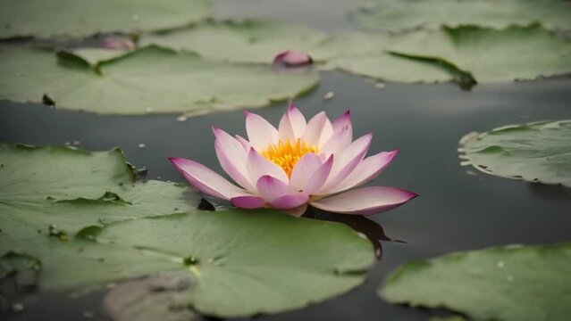 beautiful lotus flower in the water