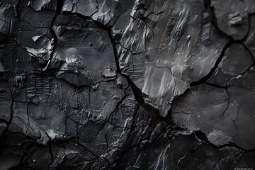 Industrial Elegance: A Glimpse into the Raw Form and Textures of Graphite - obrazy, fototapety, plakaty