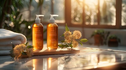 Cosmetics in the modern bathroom