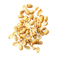 Scatter peanut on transparent background, png	