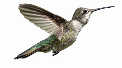A stunning image of a hummingbird in flight. Perfect for nature and wildlife projects