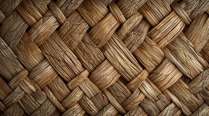 Woven mat texture. Natural material. Basketry. Wickerwork. Abstract background.