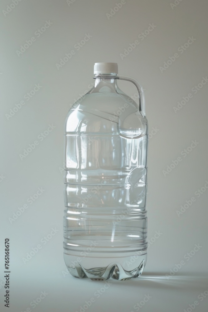 Poster a bottle of water on a table, suitable for various concepts