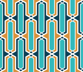 Seamless islamic pattern. Vector Girih pattern. Background vector illustration. Seamless girih pattern. Traditional Islamic Design. Mosque decoration element. Seamless geometric pattern.