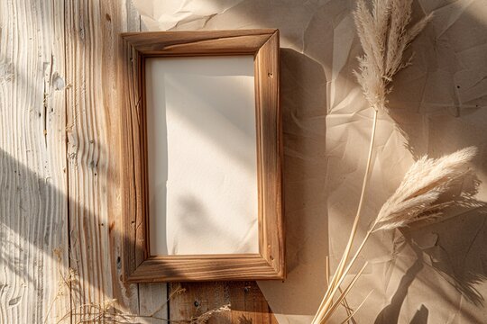 a picture frame on a table