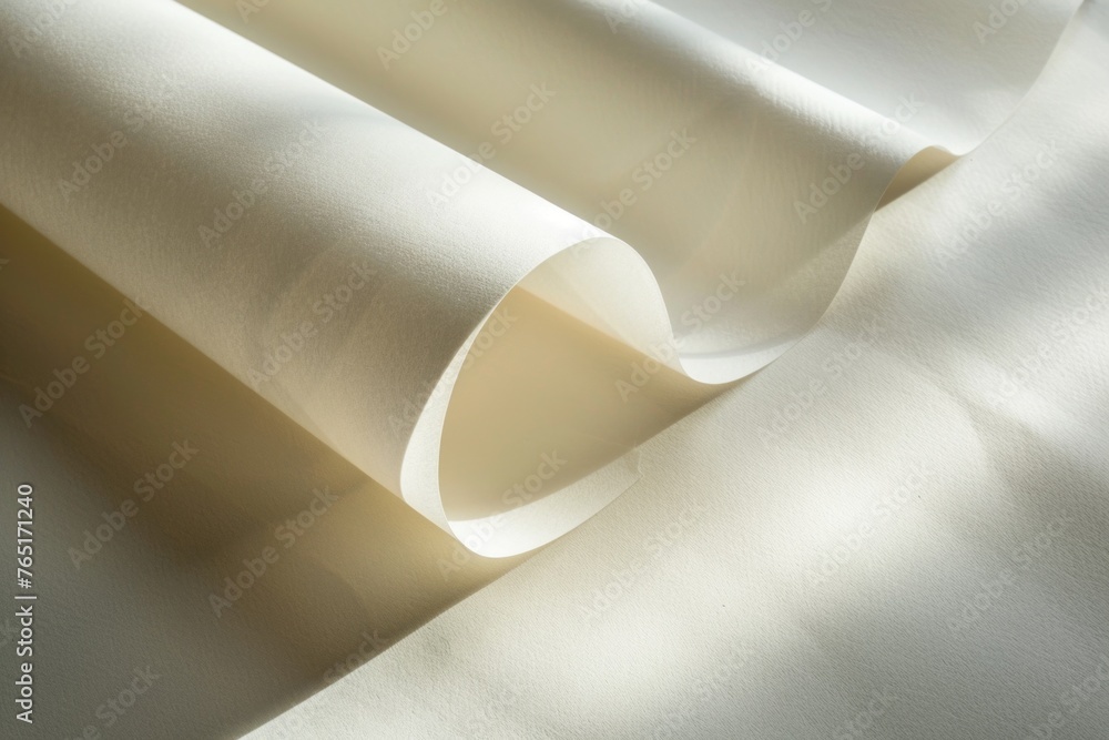 Aufkleber close up of a white sheet of paper. suitable for business or education concepts