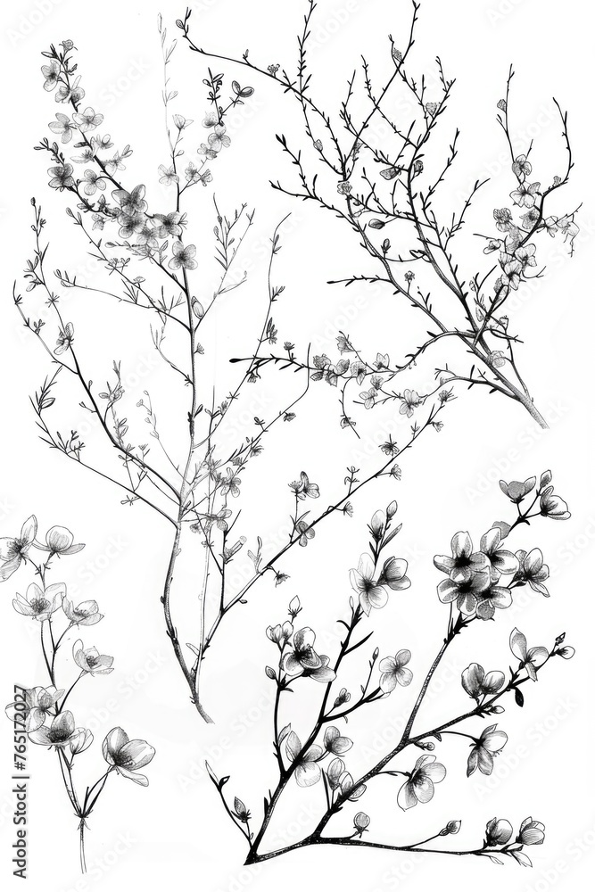 Aufkleber a close-up photo of a tree branch, suitable for various design projects